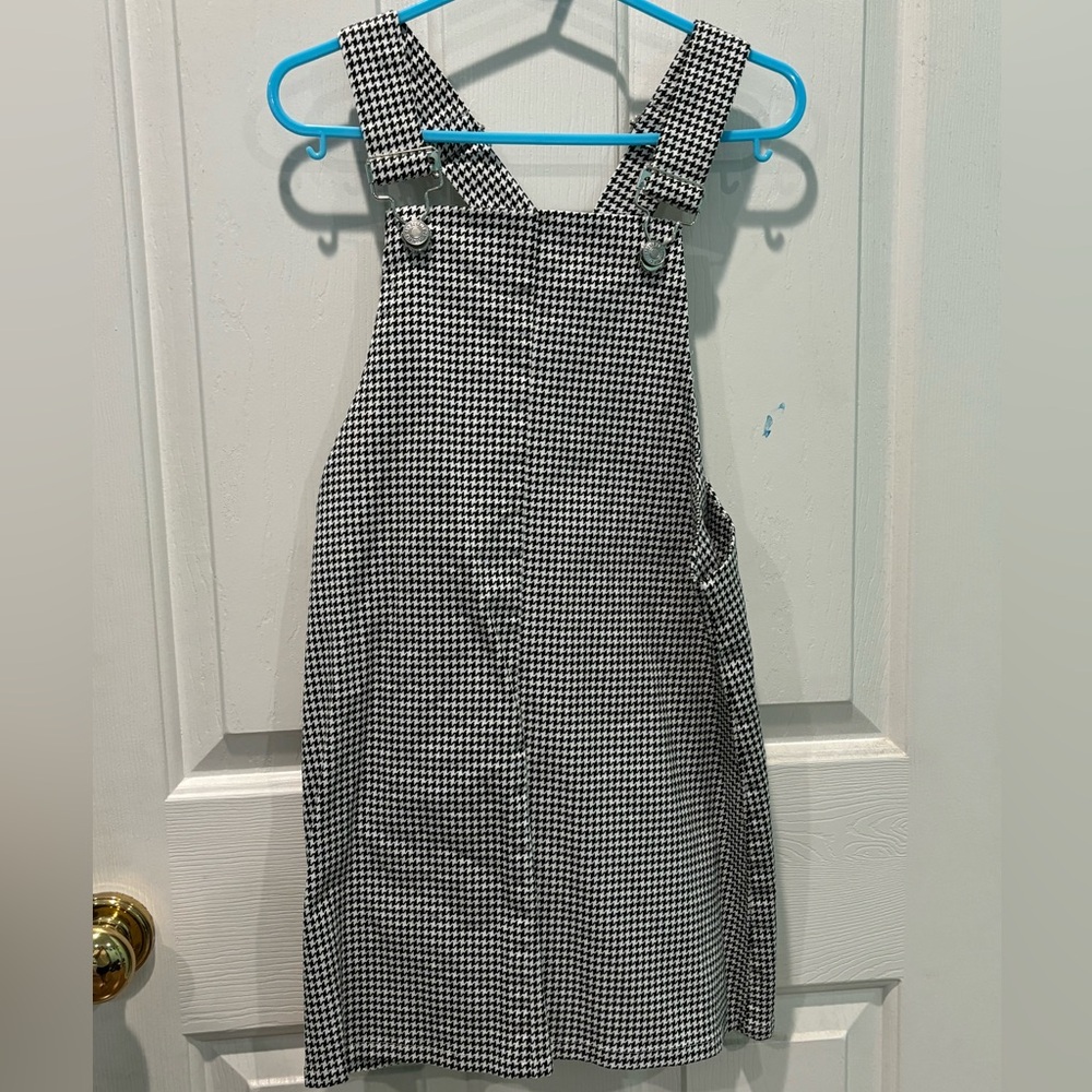 Black and White Overall Dress